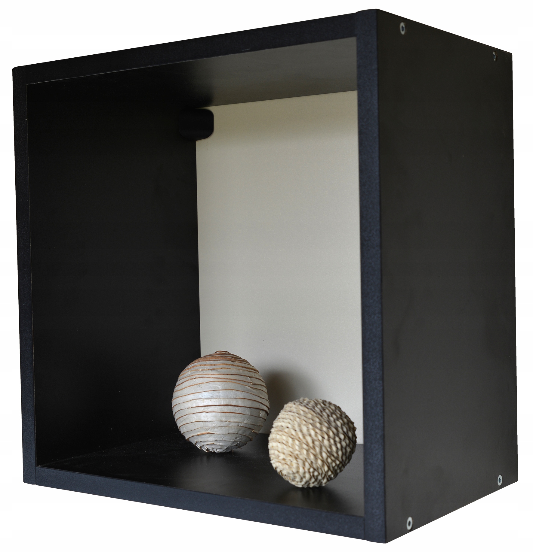 KUBIK PÓŁKA ŚCIENNA WISZĄCA CZARNA 20X20 Kod producenta półki 1