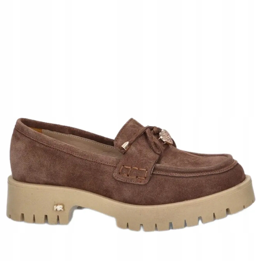 Dámské mokasíny Karino 5950/008-P mokka velur 36, Bronz
