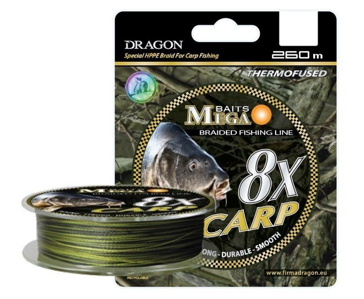 Plecionka Dragon Baits 8X Carp Braid 0,22
