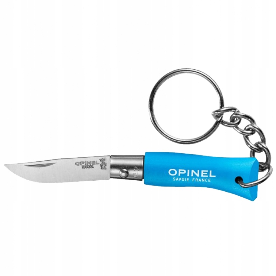 Nóż Opinel Colorama 2 Inox grab niebieski brelok