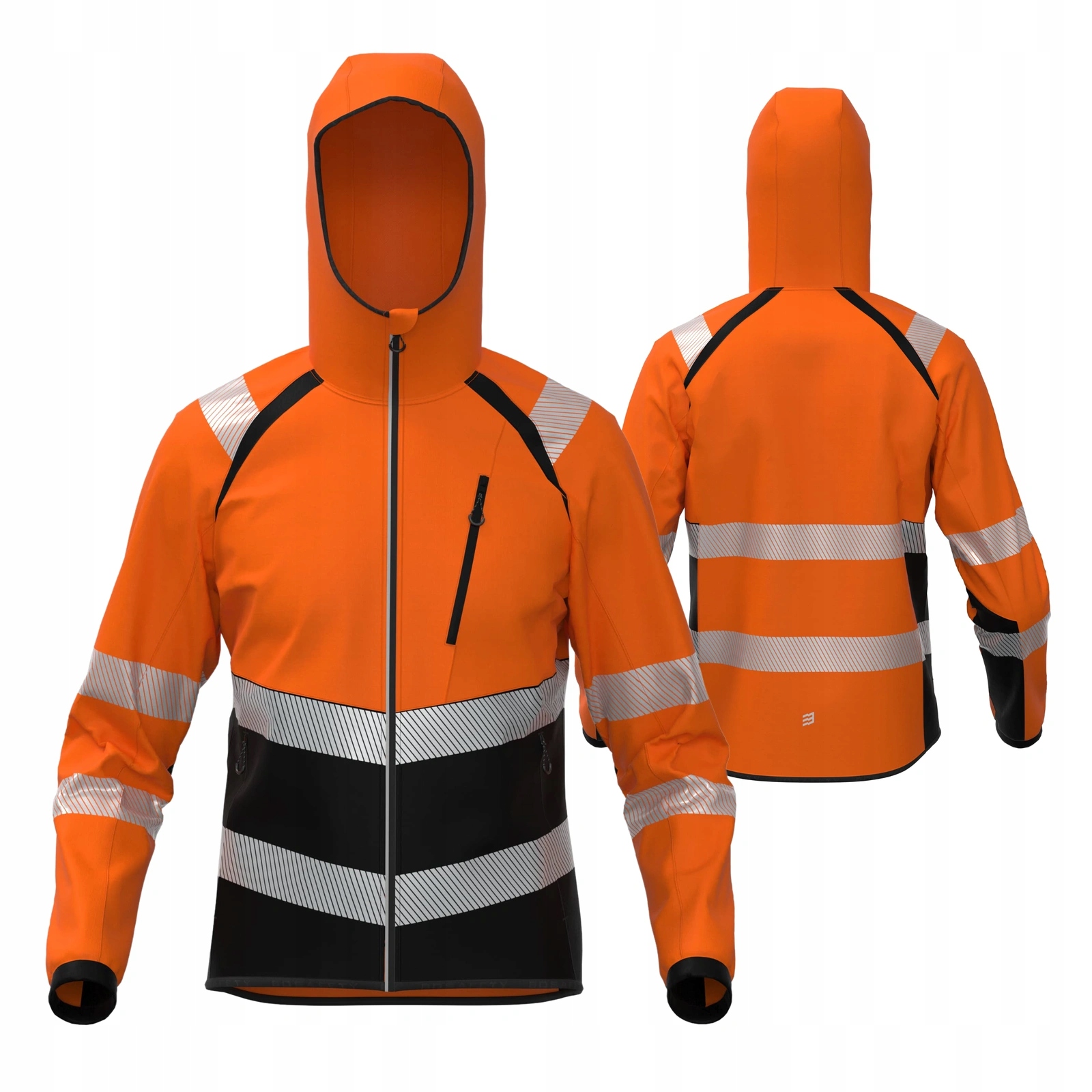 Softshell roboczy BoSafety elastyczny Topek Hi Vis pomarańczowy L
