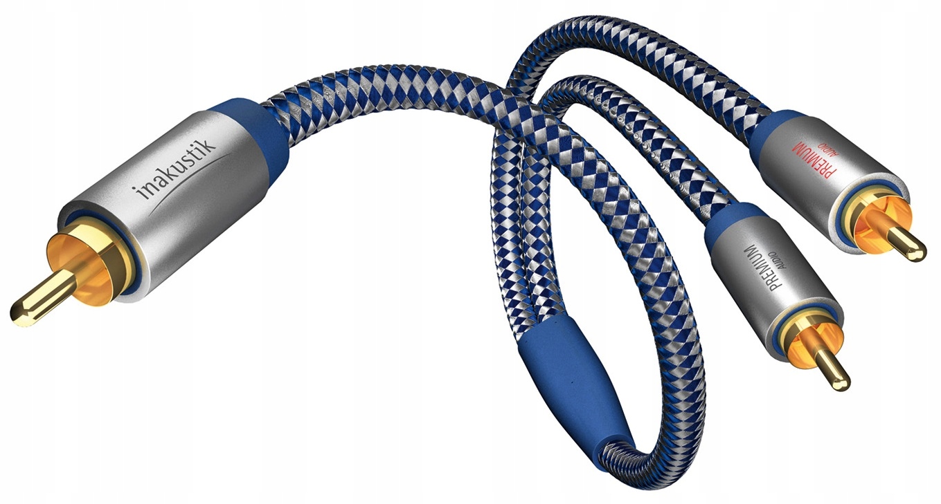 Inakustik Premium Y-sub Subwoofer 2RCA->1RCA 5m 500cm Top Kvalita