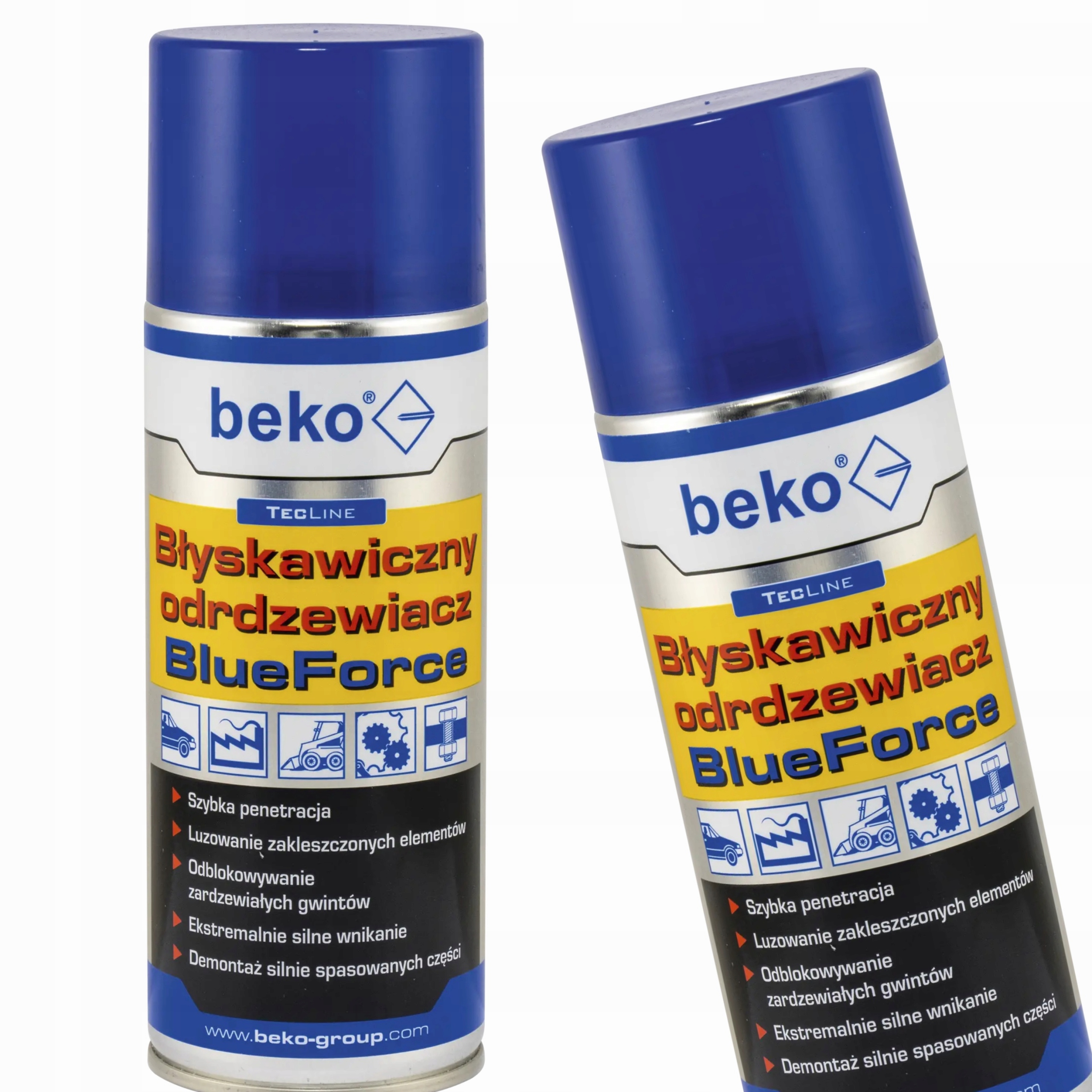 Beko Błyskawiczny Odrdzewiacz Blue Force Do Śrub Nakrętek Szybki 400 ml