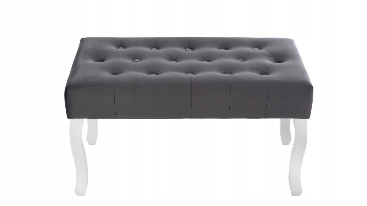

Ławka Ława Pikowana 80 cm Glamour Szara Ławka