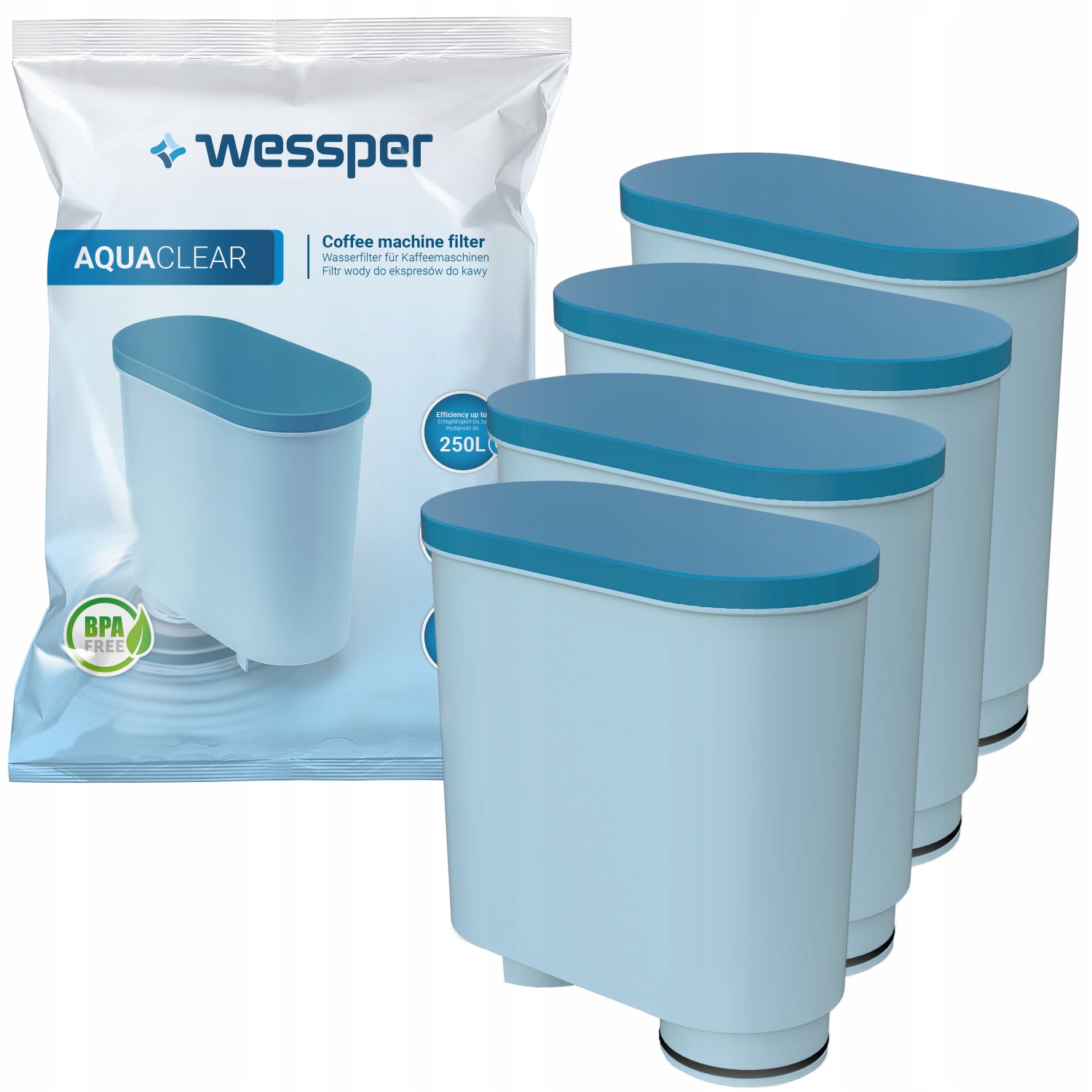 

4x Saeco Filtr Do Wody Ekspresów Aqua Clean CA6903