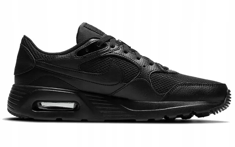 Pánské Boty Nike Air Max Sc CW4555003 Sportovní Tenisky Černé Kožené