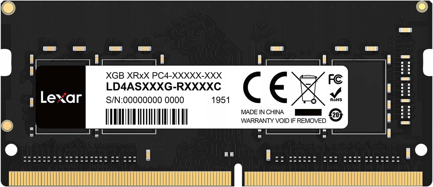 Pamięć Sodimm Lexar DDR4 16GB 3200MHZ CL22 LD4AS016G-B3200ASST
