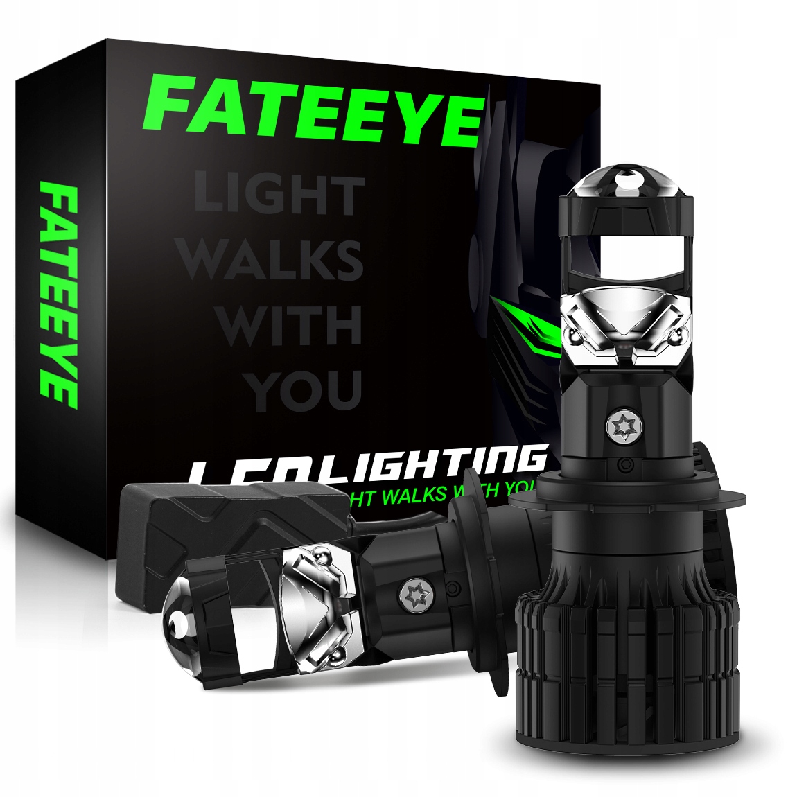 Led Žiarovky H7 Fateeye Projector 100 % Ideálne Odpojenie Šošovky Fisheye