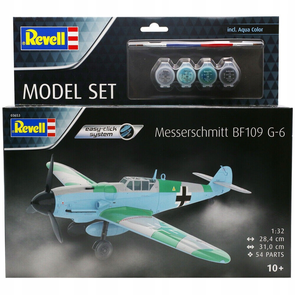 1:32 Model Set Letadlo Messerschmitt Bf109G-6 Revell 63653