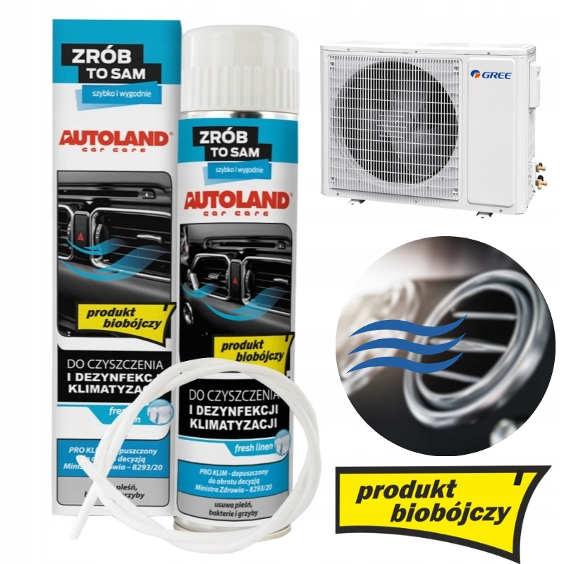 ODGRZYBIACZ DO KLIMY ODŚWIEŻACZ PREPARAT DO CZYSZCZENIA KLIMATYZACJI 400ML