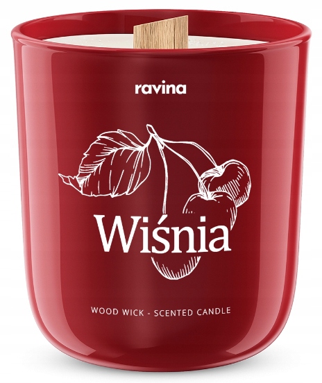 

Wiśnia sojowa świeczka zapachowa w szkle