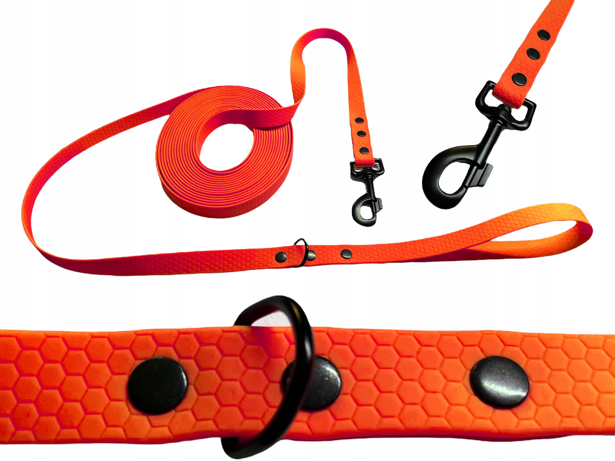 Vodítko Voděodolná Silná treningové vodítko Biothane Pvc 15 m 16 mm oranžová