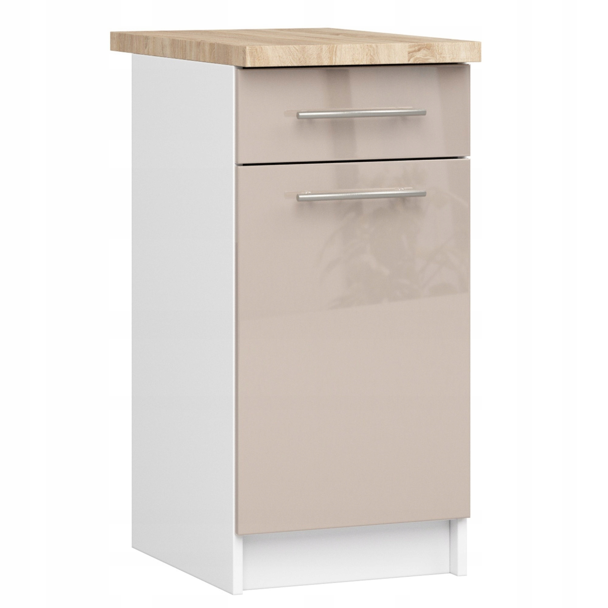 Skriňa Oliwia S40 SZ1 Doska Biela Cappuccino Lesk Akd