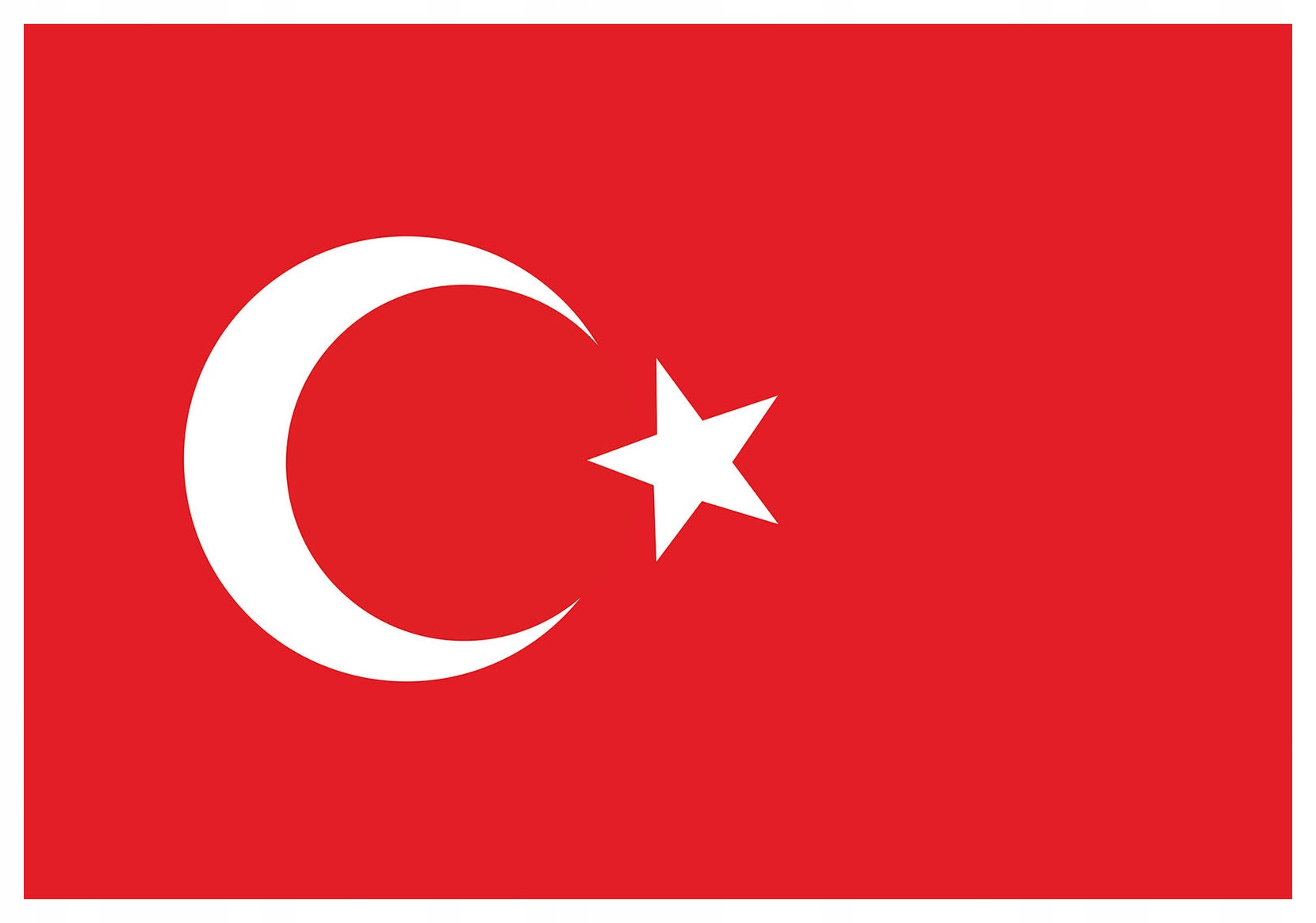 Fototapeta Červená vlajka s půlměsícem a vinylovou hvězdou 254x184 lepidlo