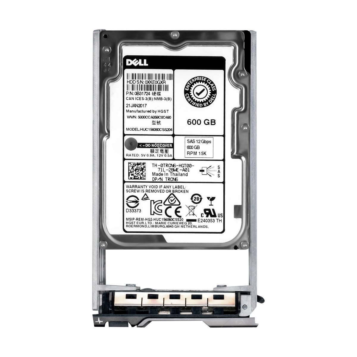Dell 0TRCN6 600GB 15K SAS-3 2.5'' HUC156060CSS204