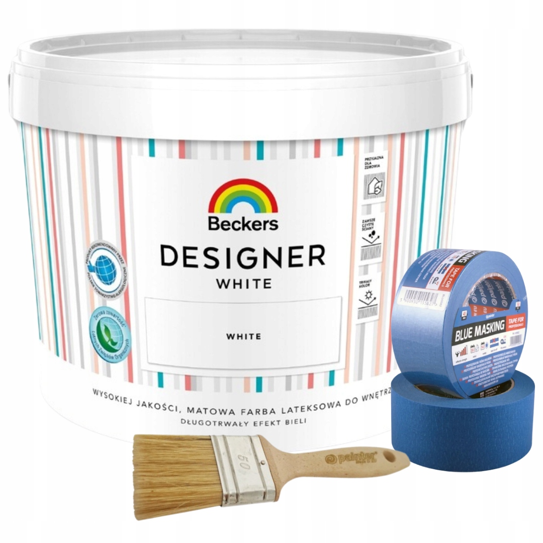 Sada Na Opravu, Presnosť A Odrezanie: Farba Beckers 10 L Páska Štetec