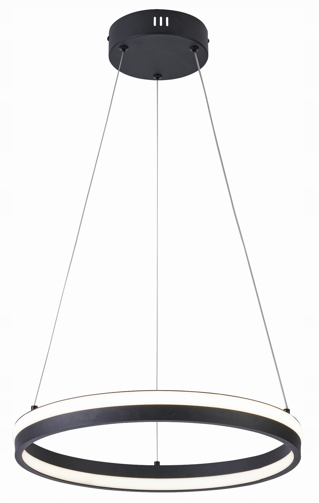 Krúžková stropná lampa v modernom štýle s tmavým okrajom Proxima