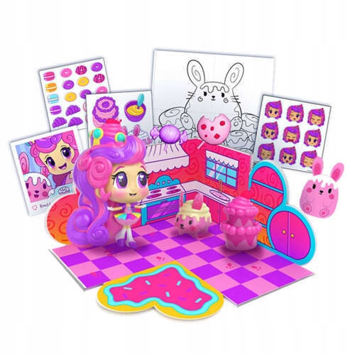 POPI DOLI LALECZKA NIESPODZIANKA DOMEK ROZKŁADANY ZE ZWIERZĄTKIEM Marka Splash Toys