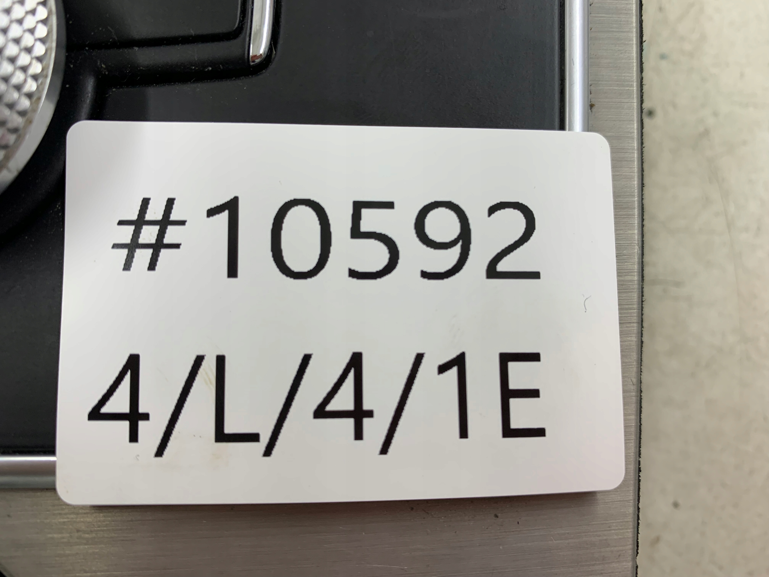 MERCEDES W212 PANEL switch IDRIVE SZCZOTKOWANE aluminium