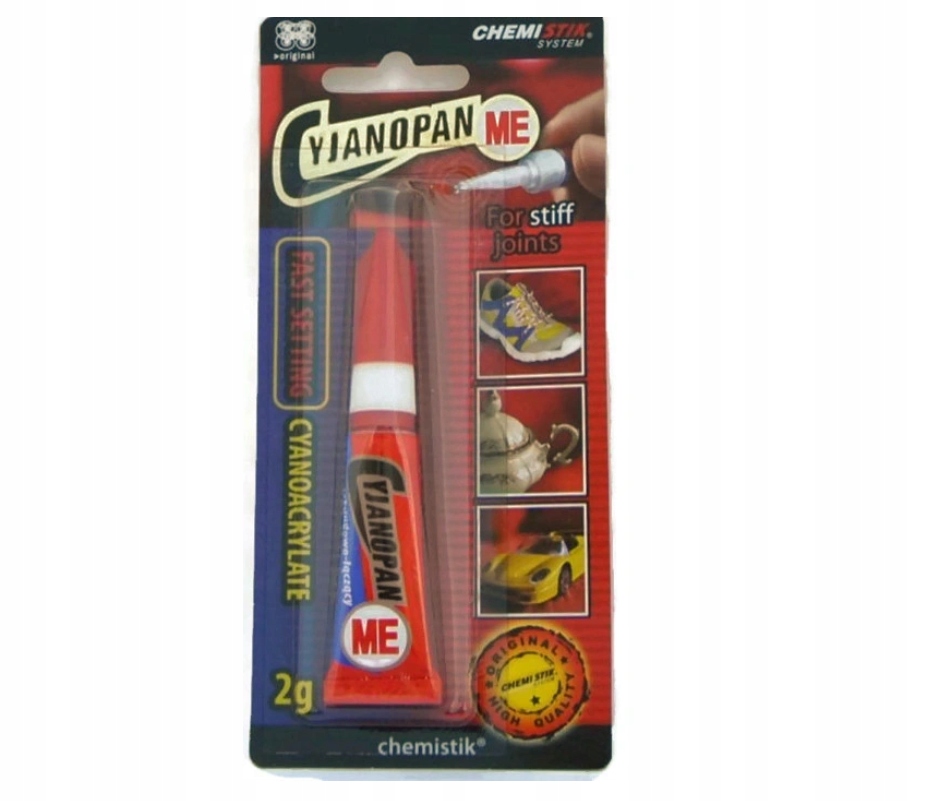 

Chemistik Klej cyjanopan 2g do połączeń sztywnych