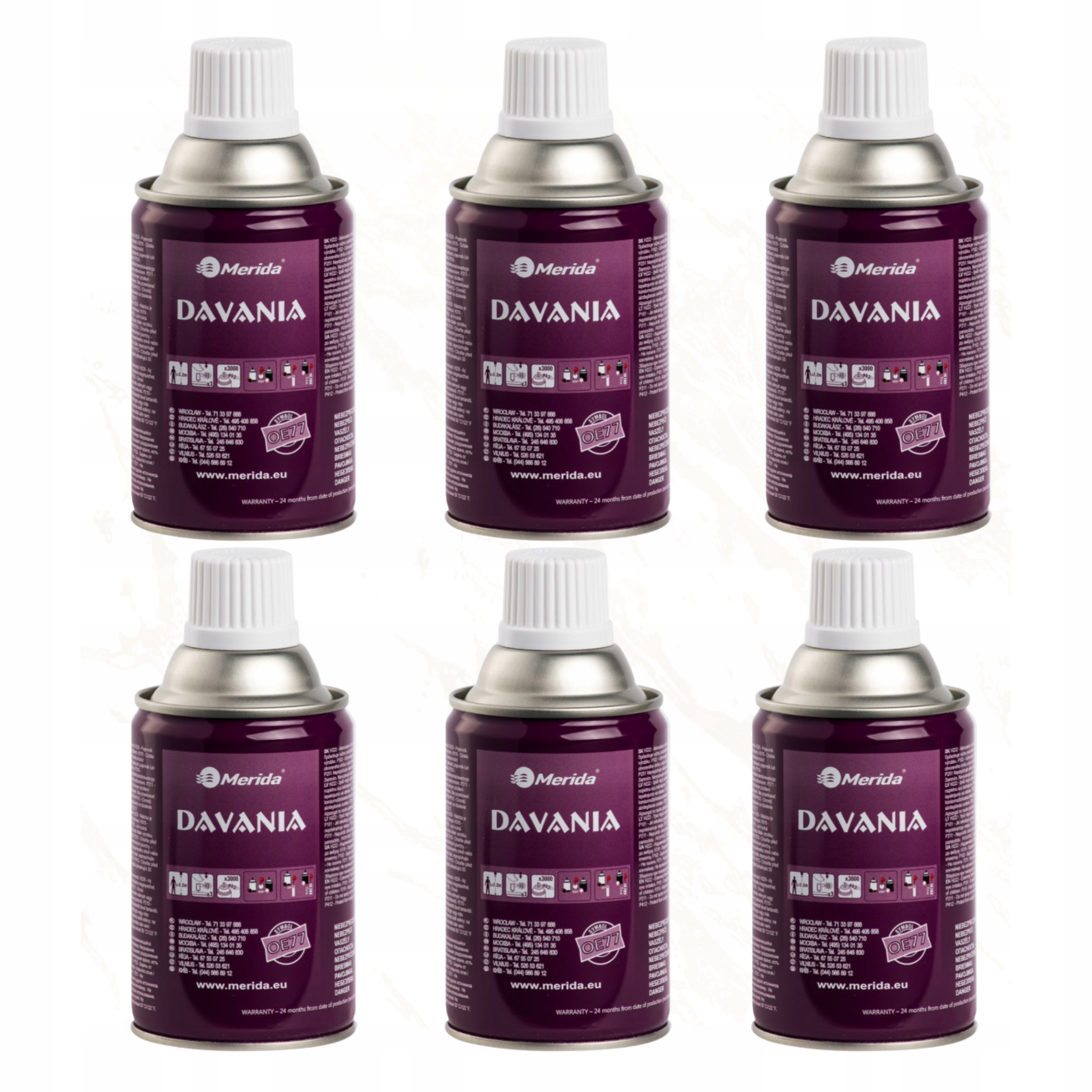 Levně Merida Osvěžovač Vzduchu 6 Kusů Davania OE77