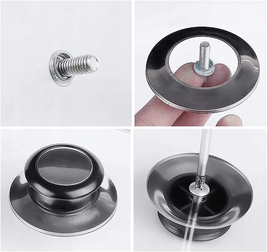 GAŁKA UCHWYT POKRYWKI POKRYWEK GARNKA GARCZKA PATELNI STALOWE ZESTAW 3SZT Materiał stal