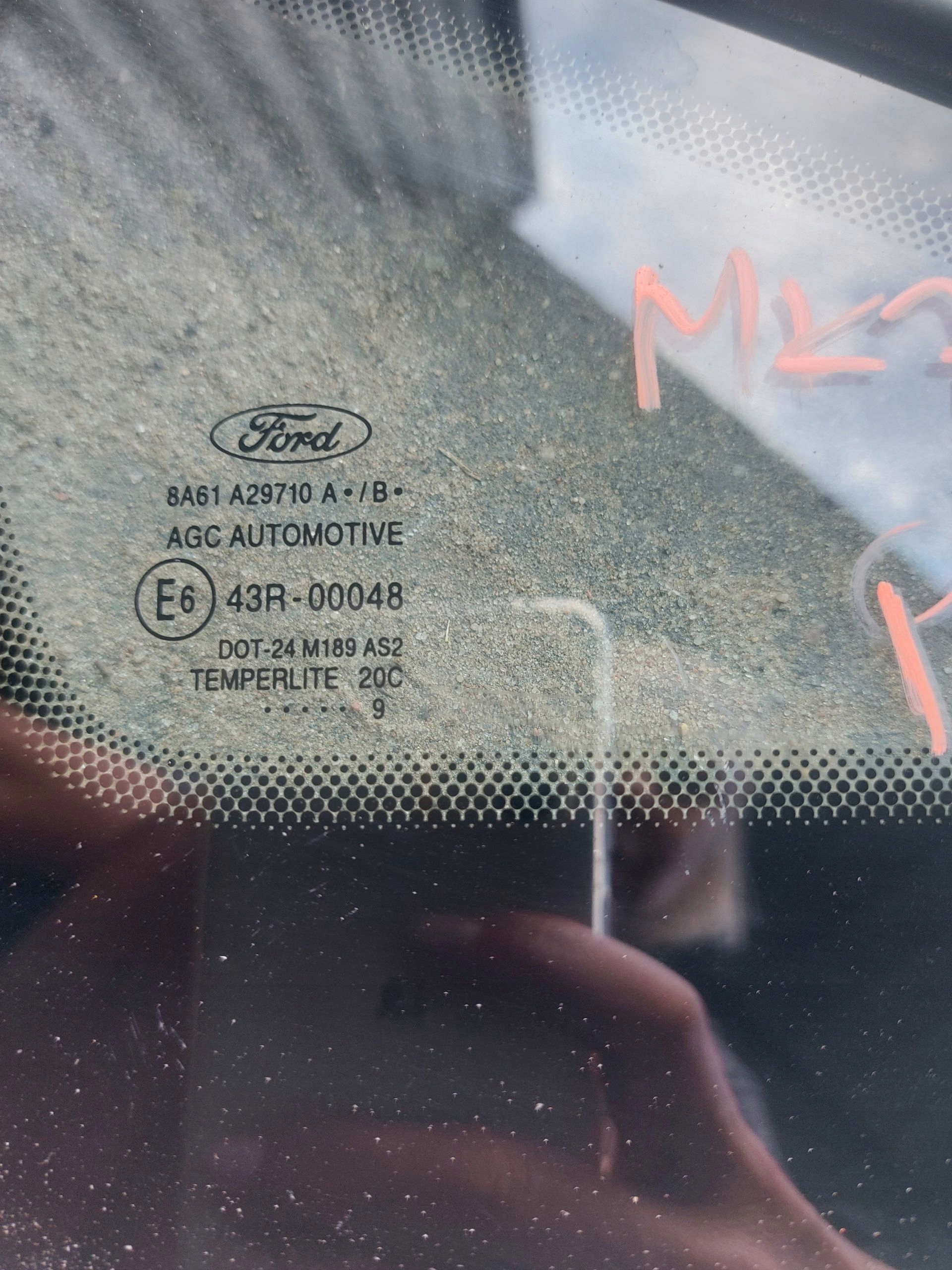 window bodywork front right FORD FIESTA MK7 8A61-A29710-A
