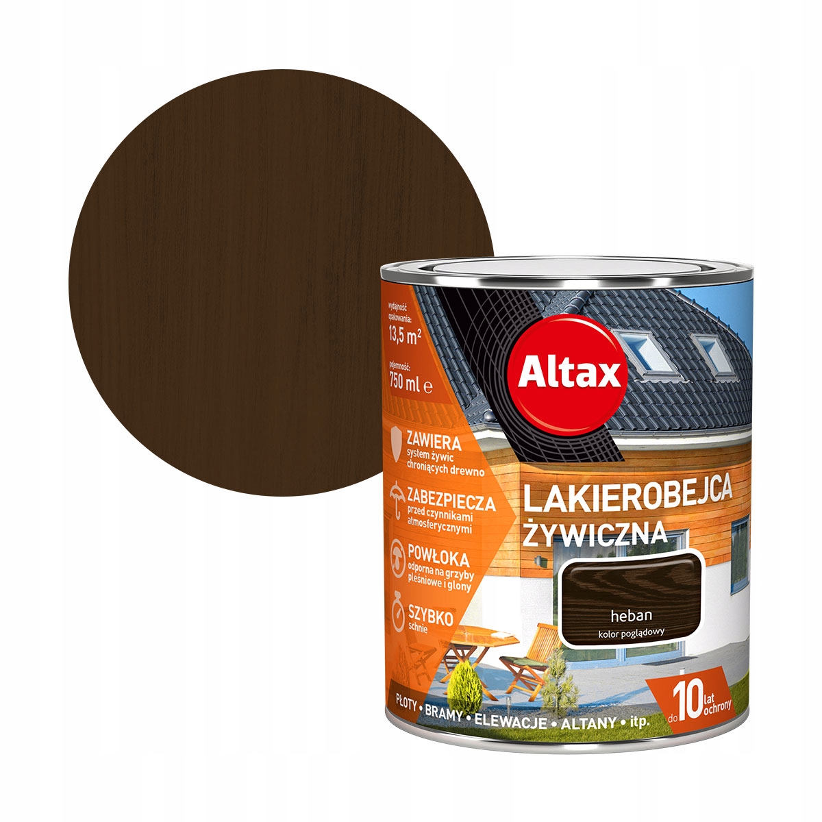 

Altax Lakierobejca Żywiczna 0,75L Heban