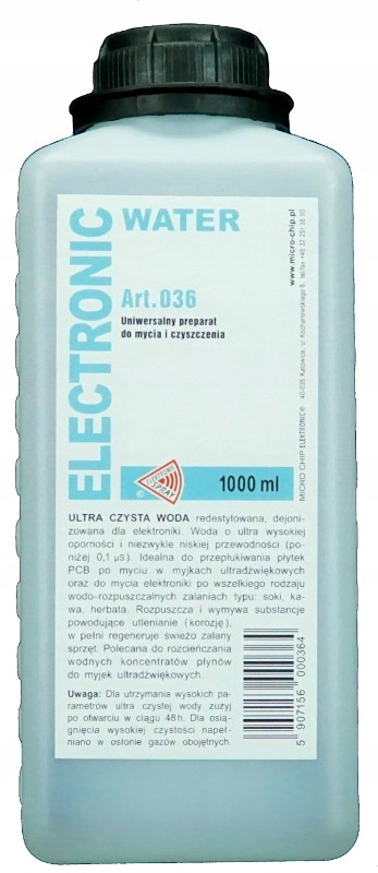 

Redestylowana Woda Do Mycia Elektroniki Płytek 1L