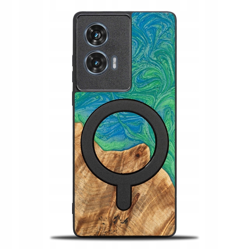 Pouzdro Bewood Unikátní pro Motorola Edge 50 Fusion Neony Tokyo s MagSafe