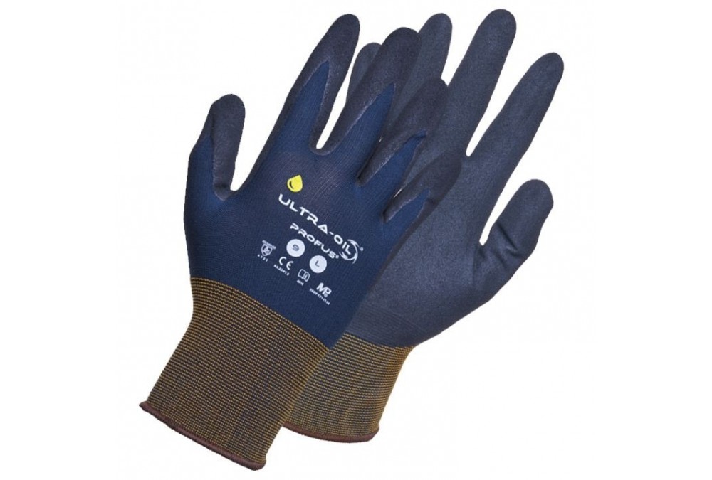 

Rękawice olejoodporne ze ściągaczem r.7