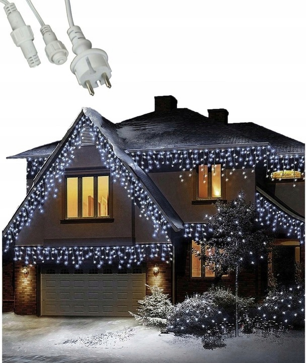 SOPLE LAMPKI CHOINKOWE KURTYNA 500 LED w FLASH Marka bez marki