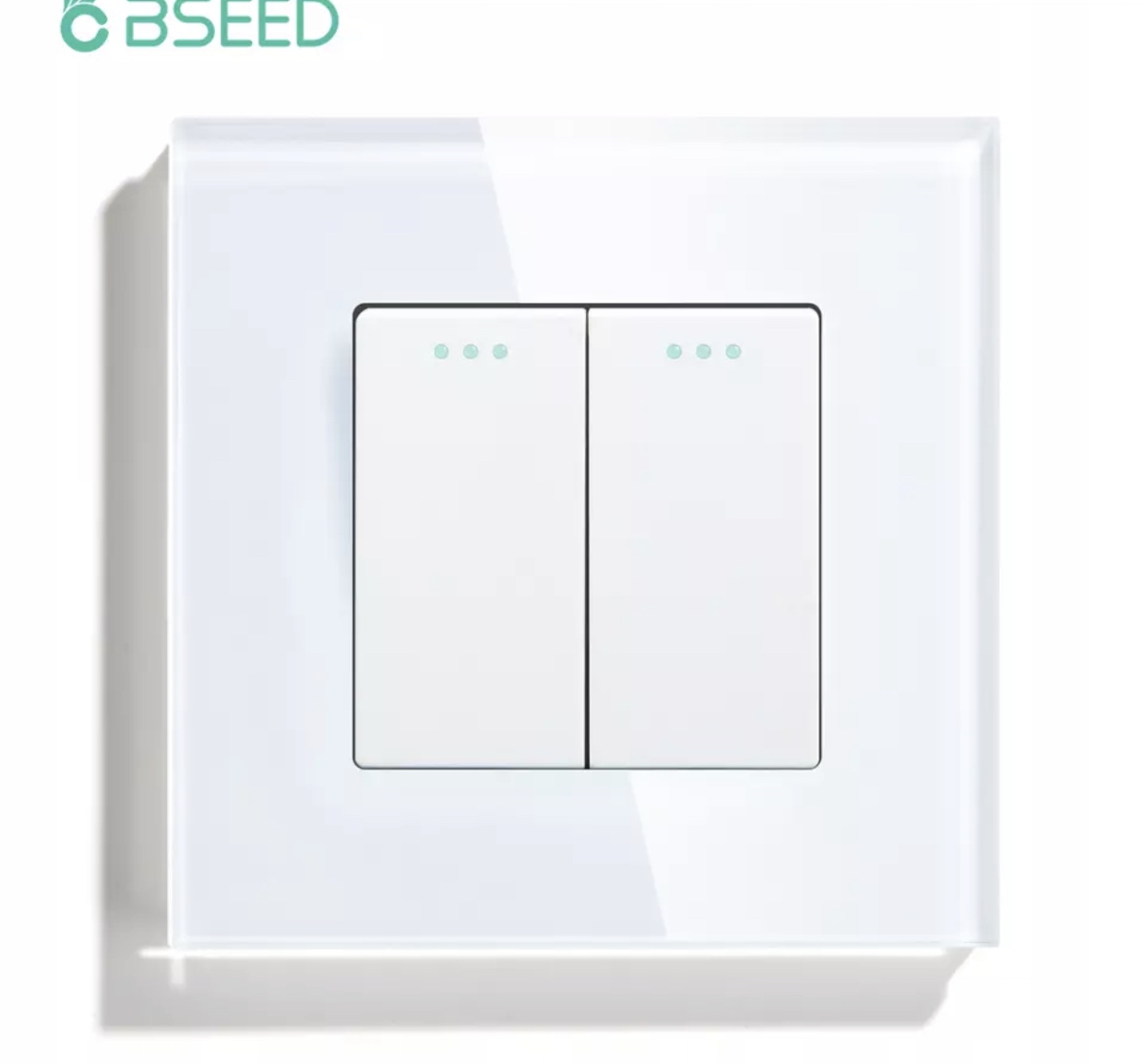 

Włącznik Światła 2K Podwójny Szklany Klawiszowy