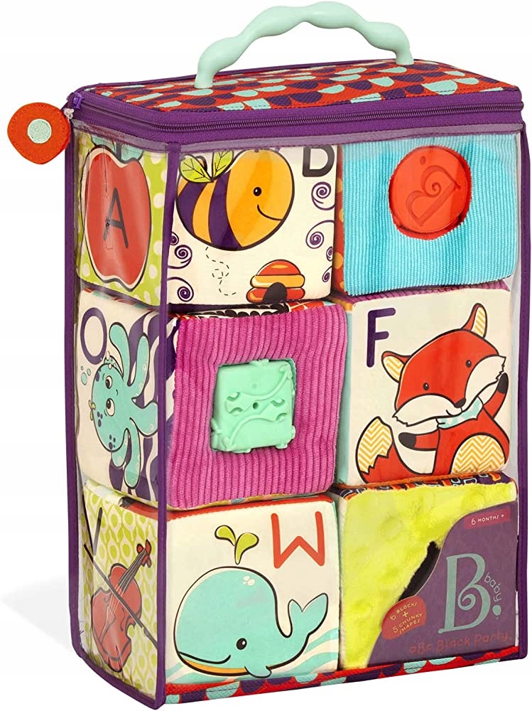 

B.toys: klocki materiałowe z sorterem Block Party