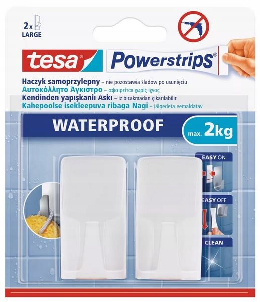 TESA Haczyk samoprzylepny POWERSTRIPS WATERPROOF 59701