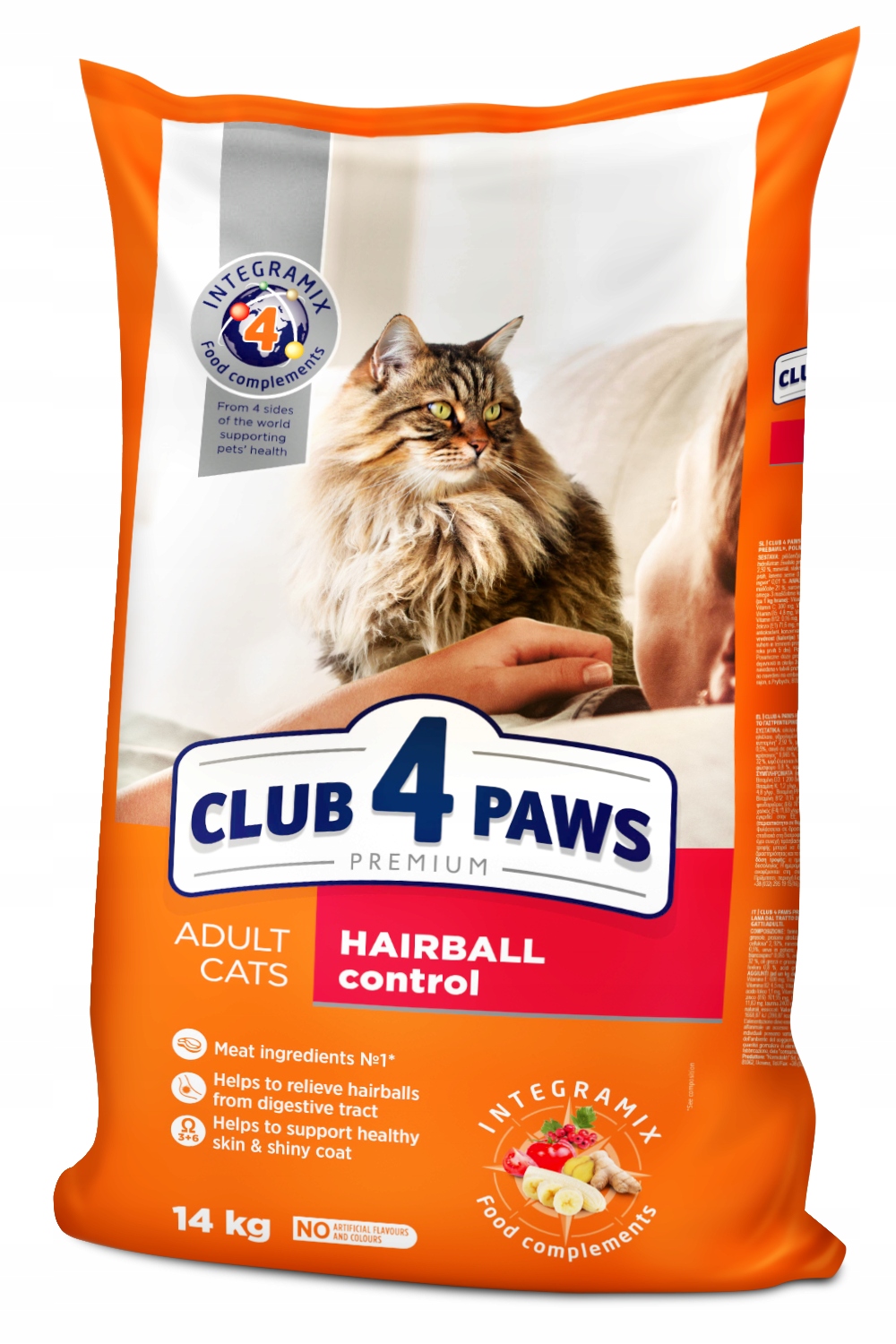 Levně Club 4 Paws Premium suché krmivo pro kočky – eliminace vlasových kuliček 14 kg