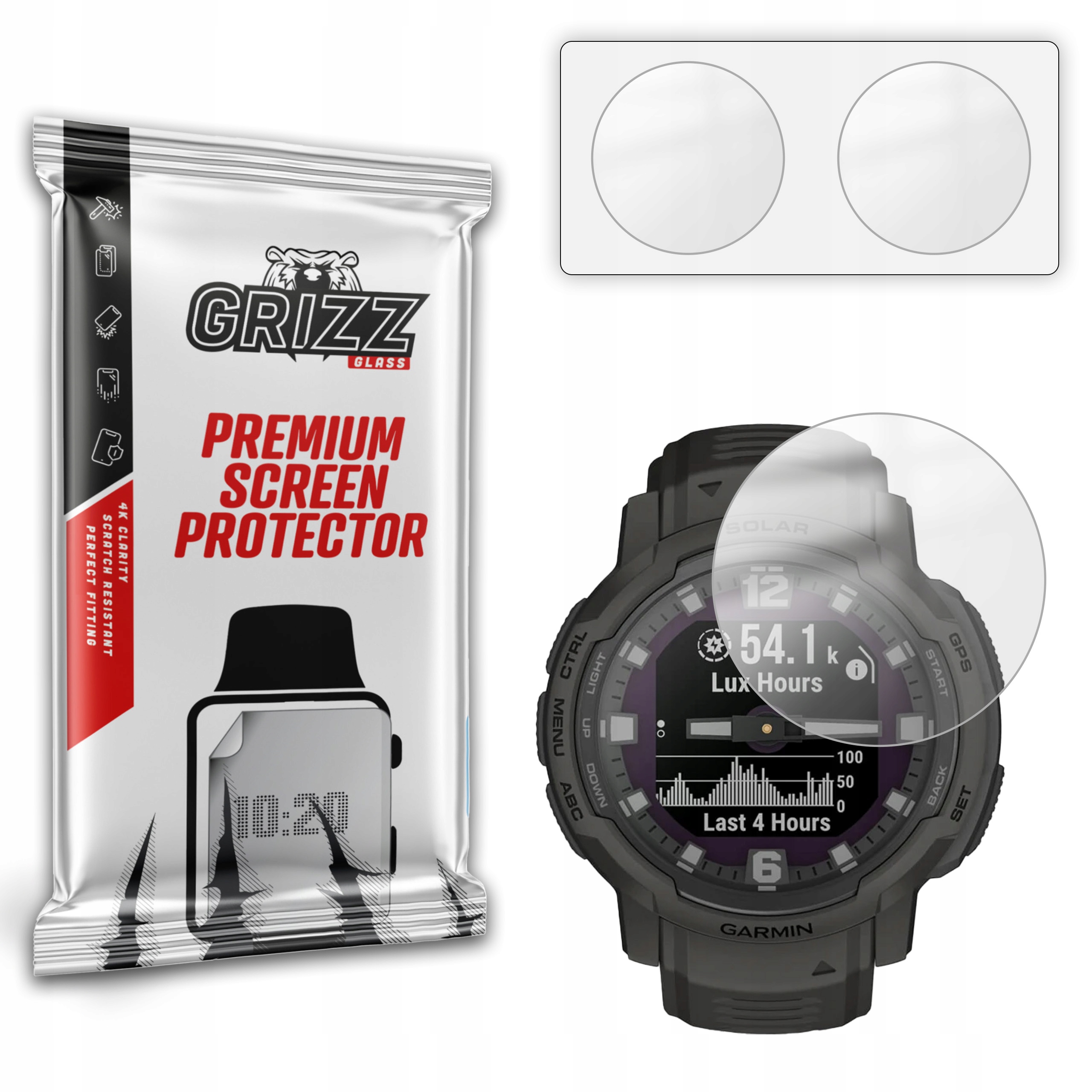 2-PAK Antyodciskowa folia ochronna do Garmin Instinct Crossover