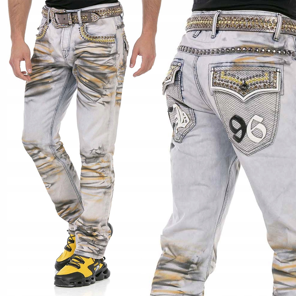 Kalhoty Cipo Baxx Džíny přetíratelné, stínované