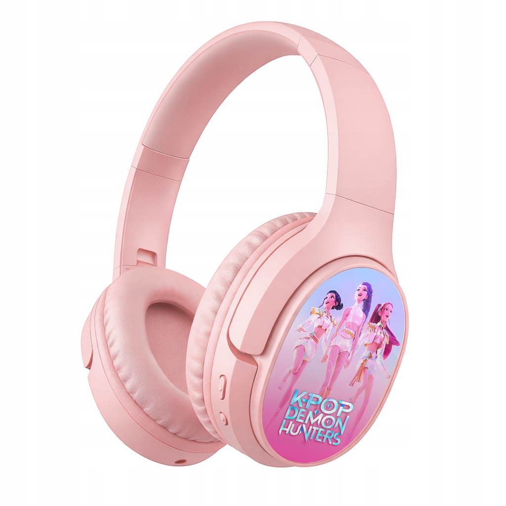 Słuchawki bezprzewodowe K-pop Demon Hunters Różowy