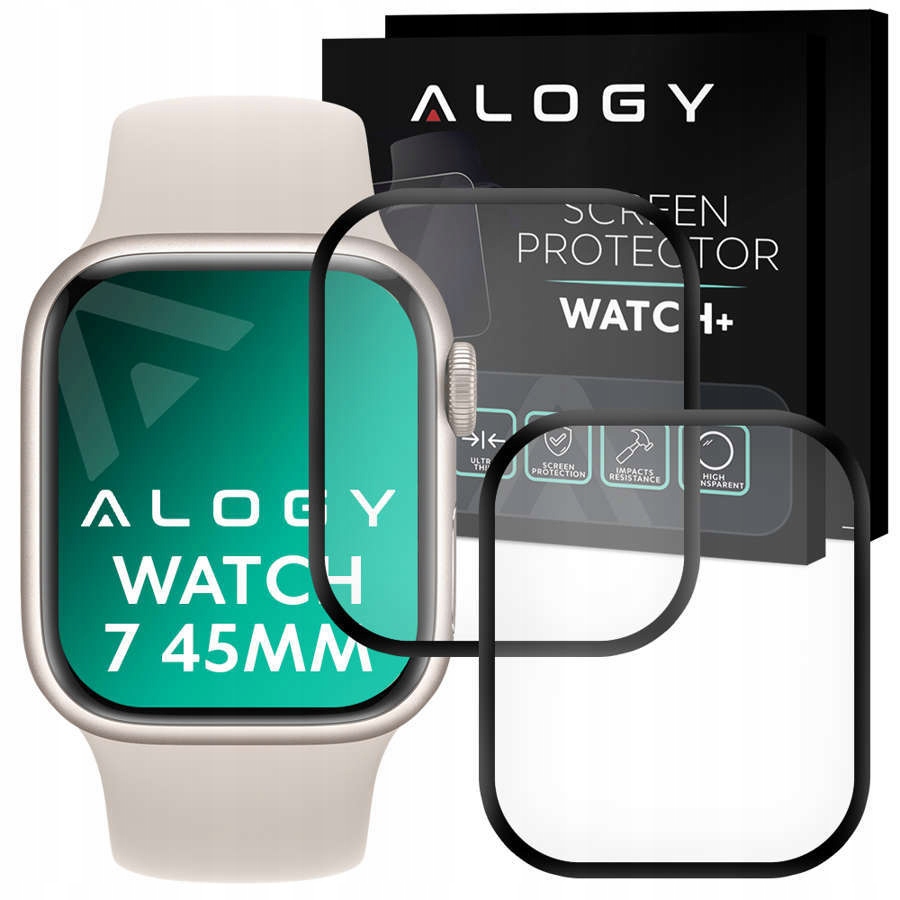 

Szkło Hybrydowe x2 Alogy Do Apple Watch 7 45MM