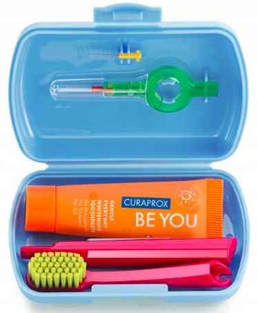 

Curaprox Zestaw travel pasta szczoteczka blue x1