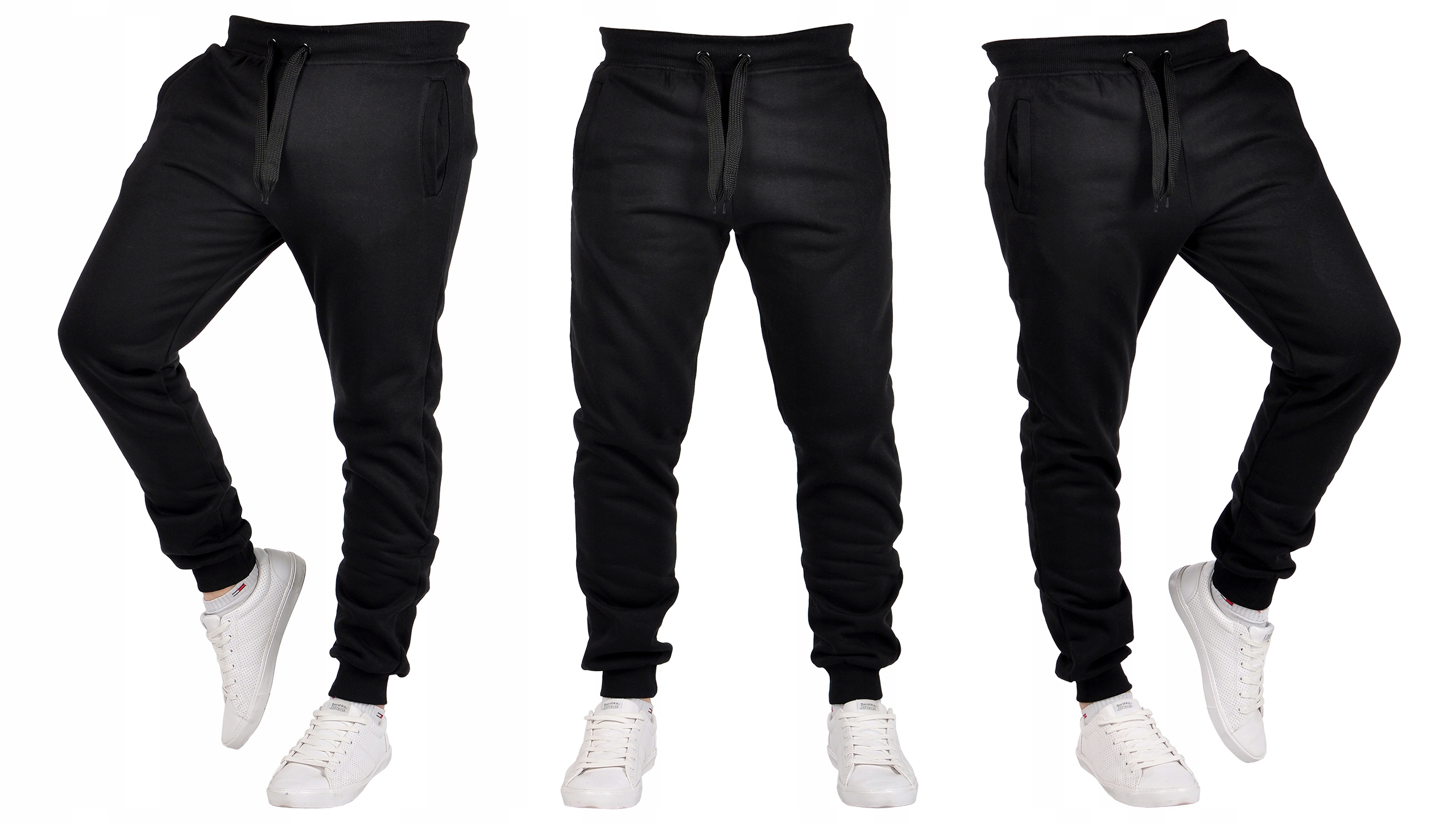 K01 r. XXL MĘSKIE SPODNIE DRESOWE JOGGERY GŁADKIE Marka Fk_fashion