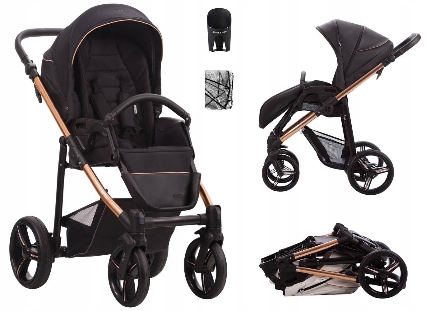 WÓZEK BEBETTO NICO PRO ESTILO ŚPIWOREK KOLOR 02