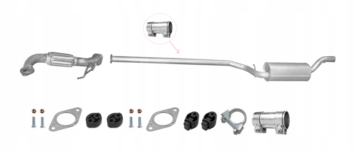 Volvo S40 1.6 Td Turbo 16V 81 kW (od roku 2004) Trubka Tlumič