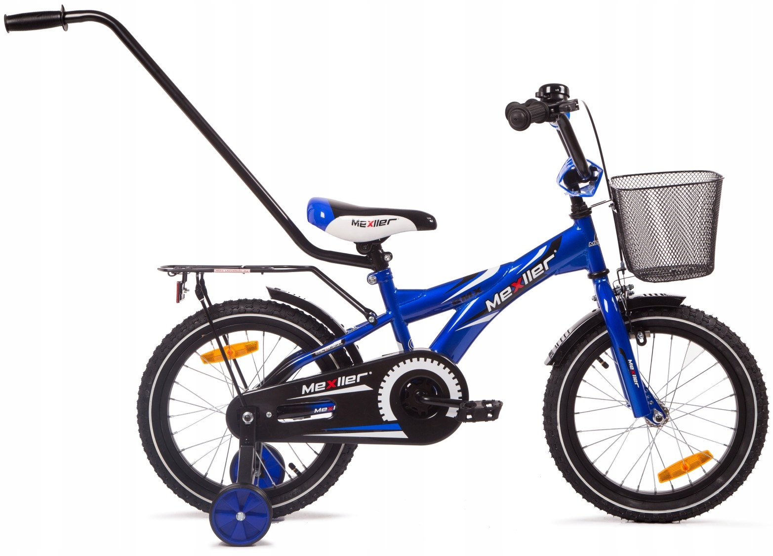 Rower dziecięcy BMX 16 Mexller Rowerek dla chłopca 4-7 lat + prowadnik Marka Mexller