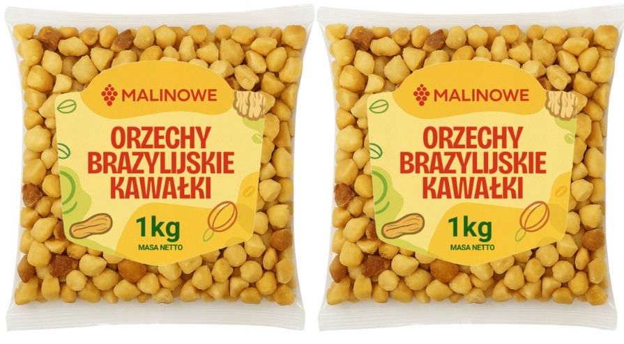 Set Brazilské Ořechy Půlky 2x 1kg Přírodní Prémiová Kvalita