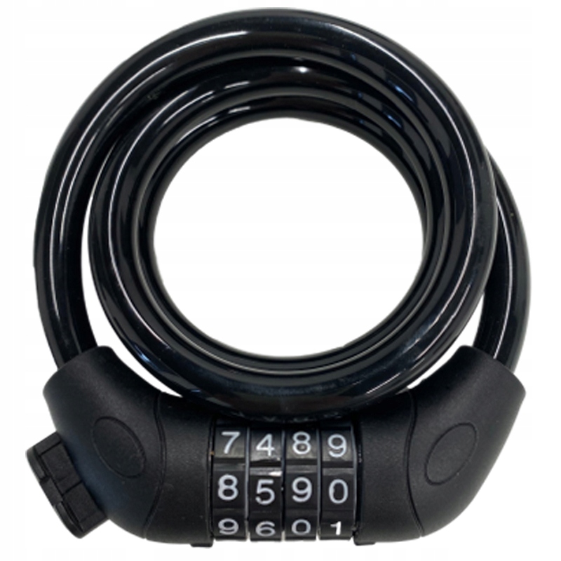 ZAPIĘCIE ROWEROWE BLOKADA 4 SZYFROWA 120cm LINKA Model SNBZR-02