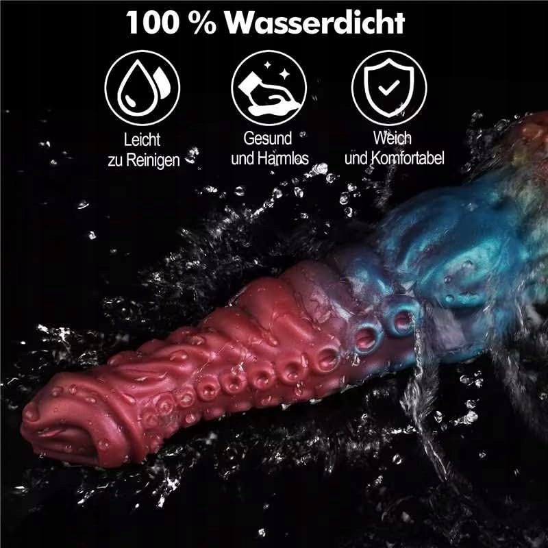 FANTASY Dildo Potwór Tentakel 24cm Silikonowy Z Przyssawką Dla Par — miniatura 7