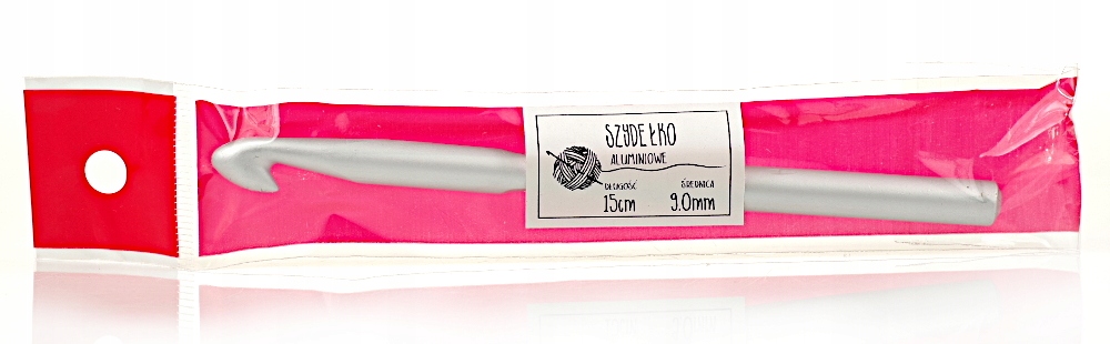 Szydełko aluminiowe długość 15cm rozmiar 9,0mm
