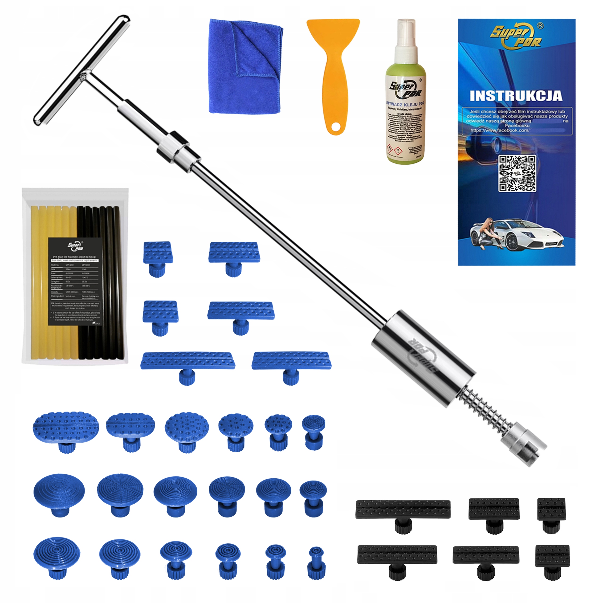 Sada Pdr Odstraňování promáčklin karoserie Setrvačné kladivo pro promáčkliny